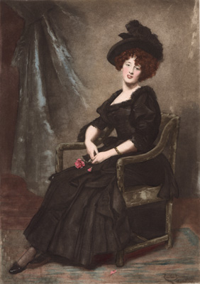 Portrait of Mlle Lee-Robins
from the painting by E. A. Carolus-Duran